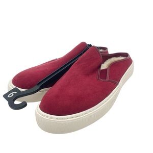 (SH-242) Time and Tru Twin Gore Mule Slip On with Sherpa Lining Sz 9